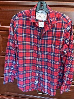 Frank & Eileen Red Plaid Button-Down Shirt